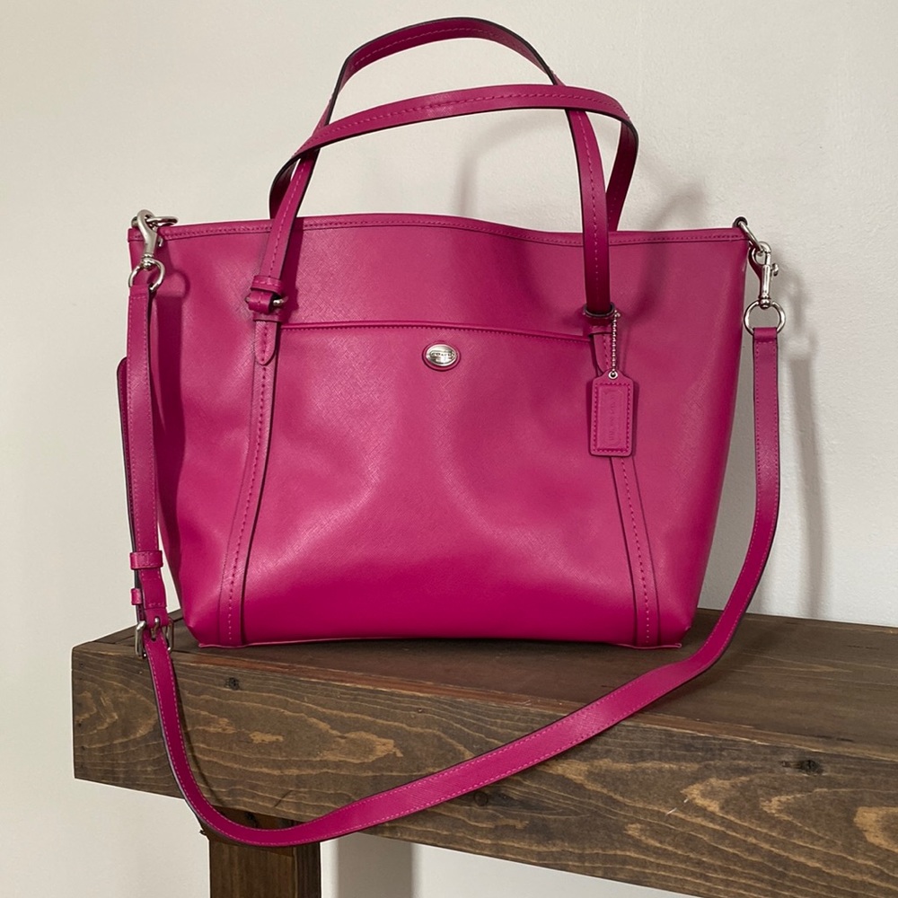 Pink Signature Coach Tote
